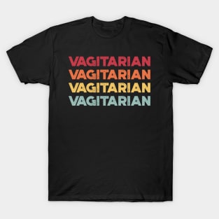 Vagitarian Sunset Funny T-Shirt